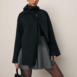 Reformation - Porter Cropped Jacket (w/ matching scarf)